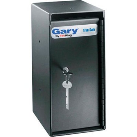 FIRE KING FireKing MS1206 Gary® Trim Safe 6"W x 7"D x 12"H - Keyed Lock - 0.2 Cu. Ft. Black MS1206